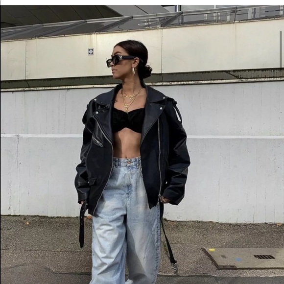 Balenciaga Leather Motorcycle Jacket - Picture 3 of 4